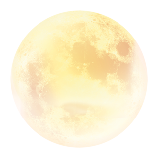七夕月亮手绘月亮中秋节素材